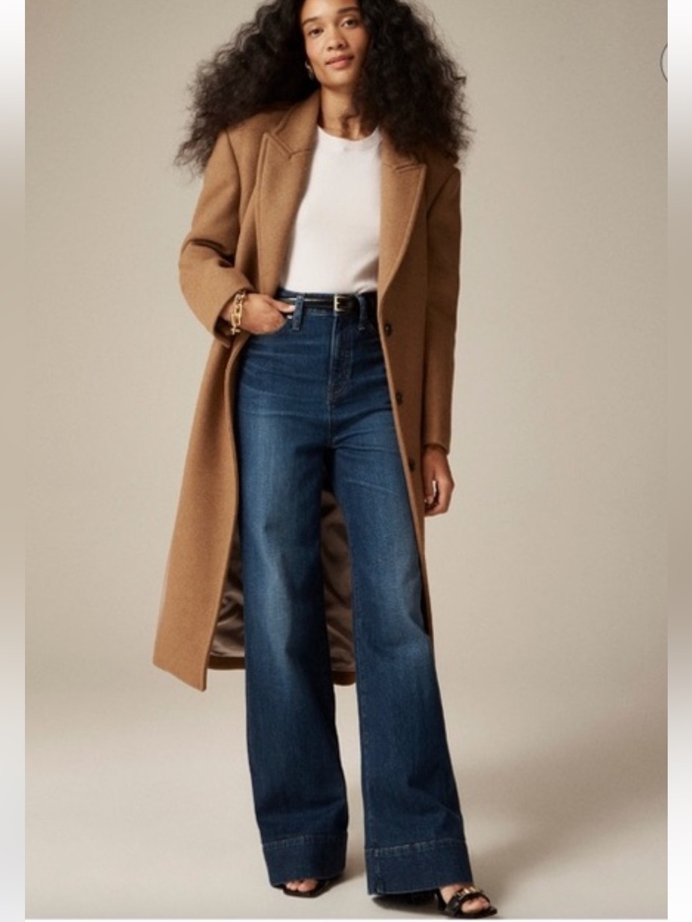 J.Crew Curvy denim trouser in 1996 semi-stretch